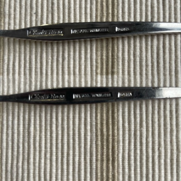 Chintz Rose Nasco Stainless Two Cocktail Forks - Picture 4 of 6